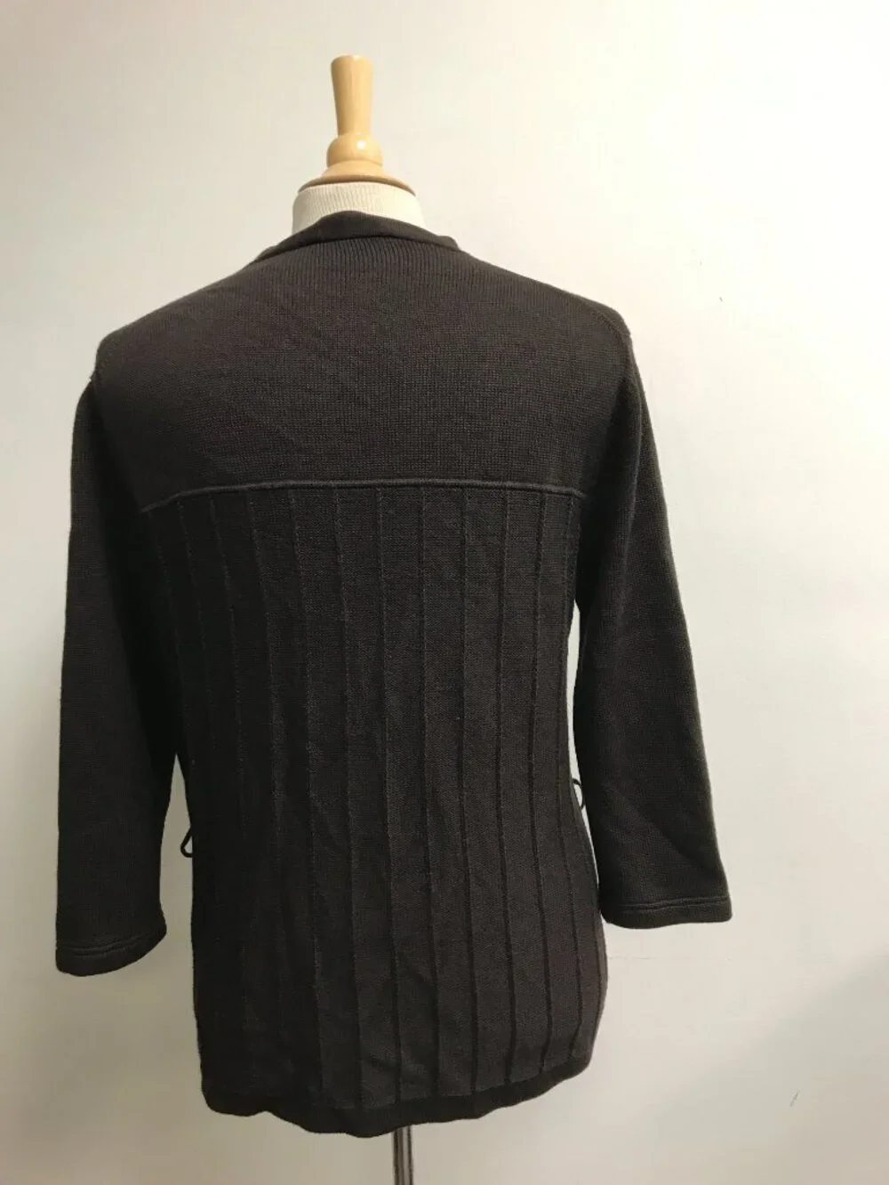 Gucci Tom Ford Brown wool silk cashmere button cardigan sweater M Vintage